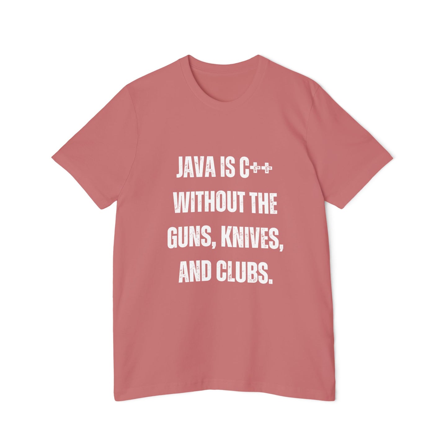 Java Is C++ Without the Guns, Knives, and Clubs | Funny Developer T-Shirt | Programming Humor Tee | Usha Creations