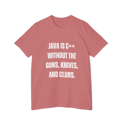 Java Is C++ Without the Guns, Knives, and Clubs | Funny Developer T-Shirt | Programming Humor Tee | Usha Creations