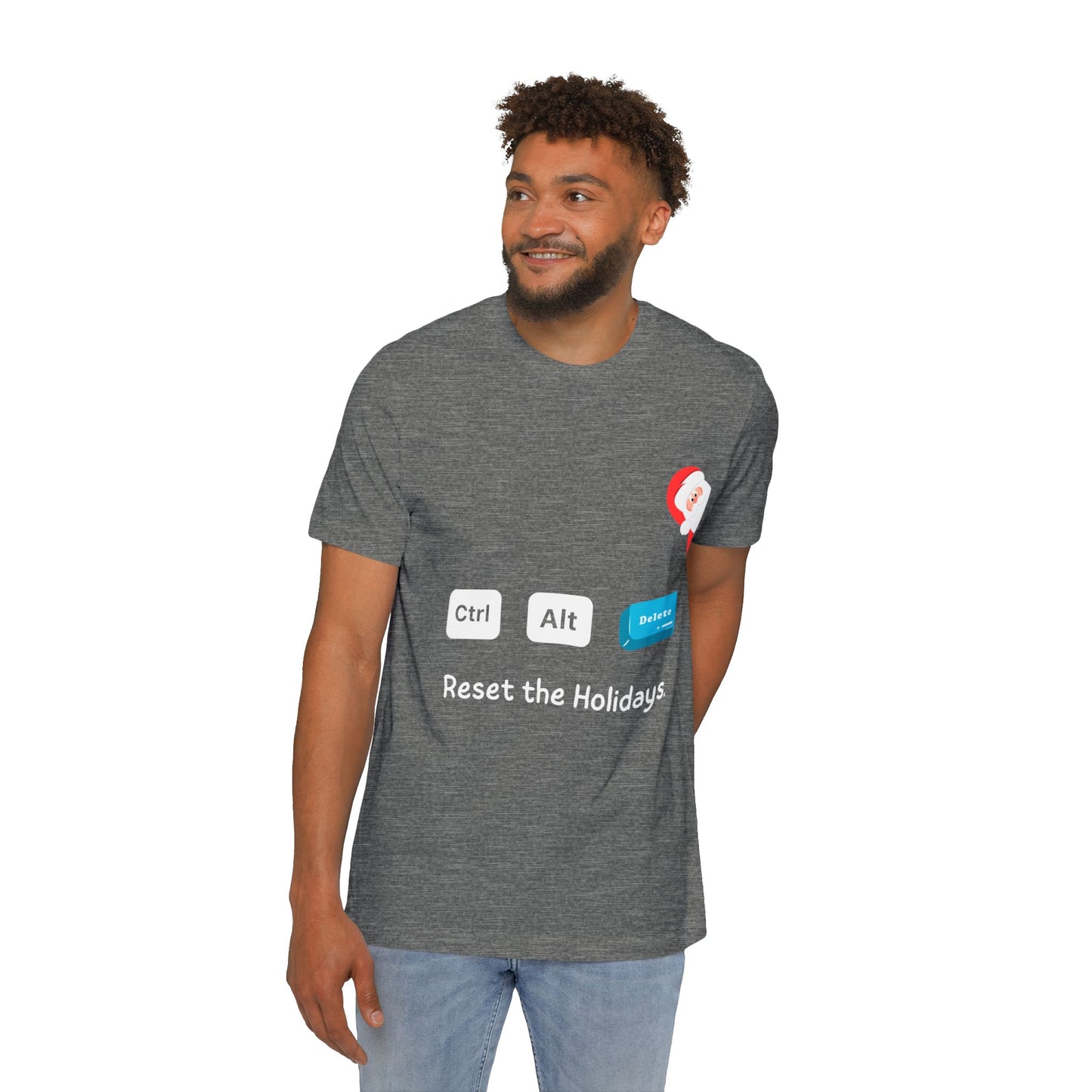 Ctrl Alt Delete Christmas T-Shirt | Funny IT Support Holiday Gift 2024 | Tech Support Secret Santa Present  | Usha Creations