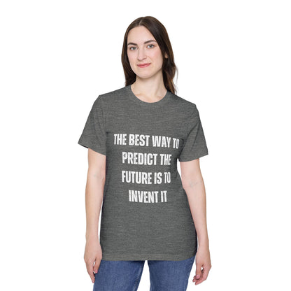 The Best Way to Predict the Future Is to Invent It | Inspirational Tech T-Shirt | Developer Quote Tee | Usha Creations