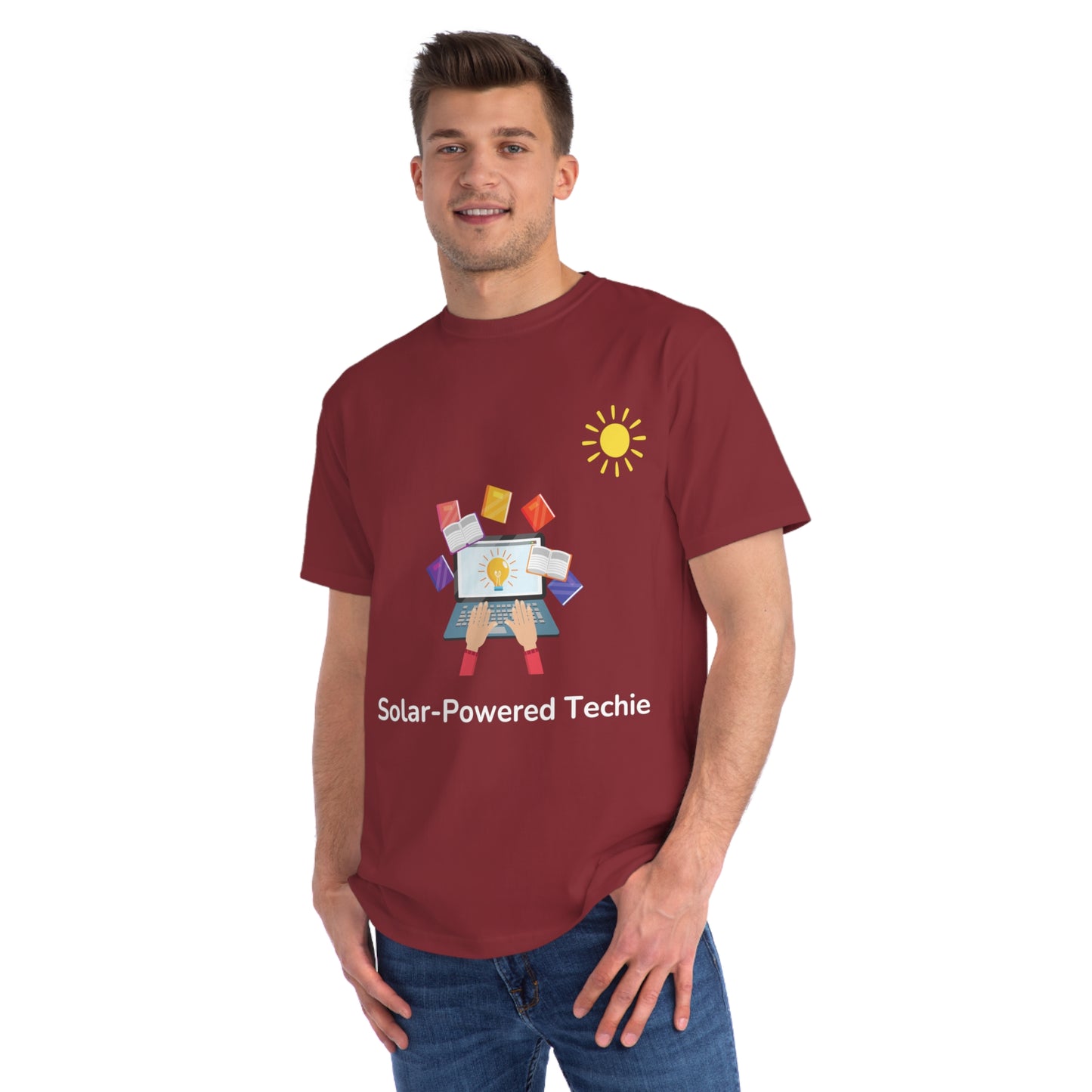 Solar-Powered Techie Tee | Eco-Friendly Coder Shirt | Usha Creations