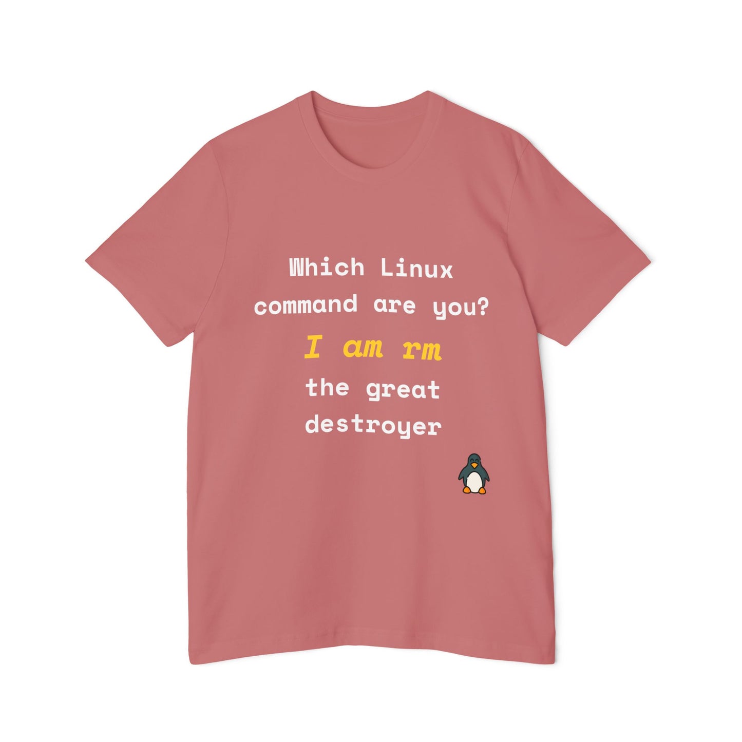 Which Linux Command Are You? I Am rm - The Great Destroyer | Funny Linux T-Shirt | Usha Creations