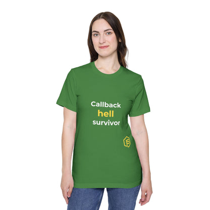 Callback Hell Survivor | Funny Coding T-Shirt for Developers | Usha Creations