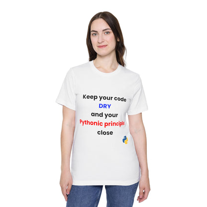 Keep Your Code DRY and Your Pythonic Principles Close | Funny Python Developer T-Shirt | Usha Creations