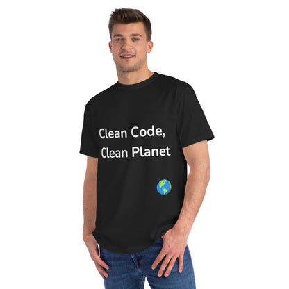 Clean Code, Clean Planet Eco Dev T-Shirt | Green Tech Tee | Usha Creations