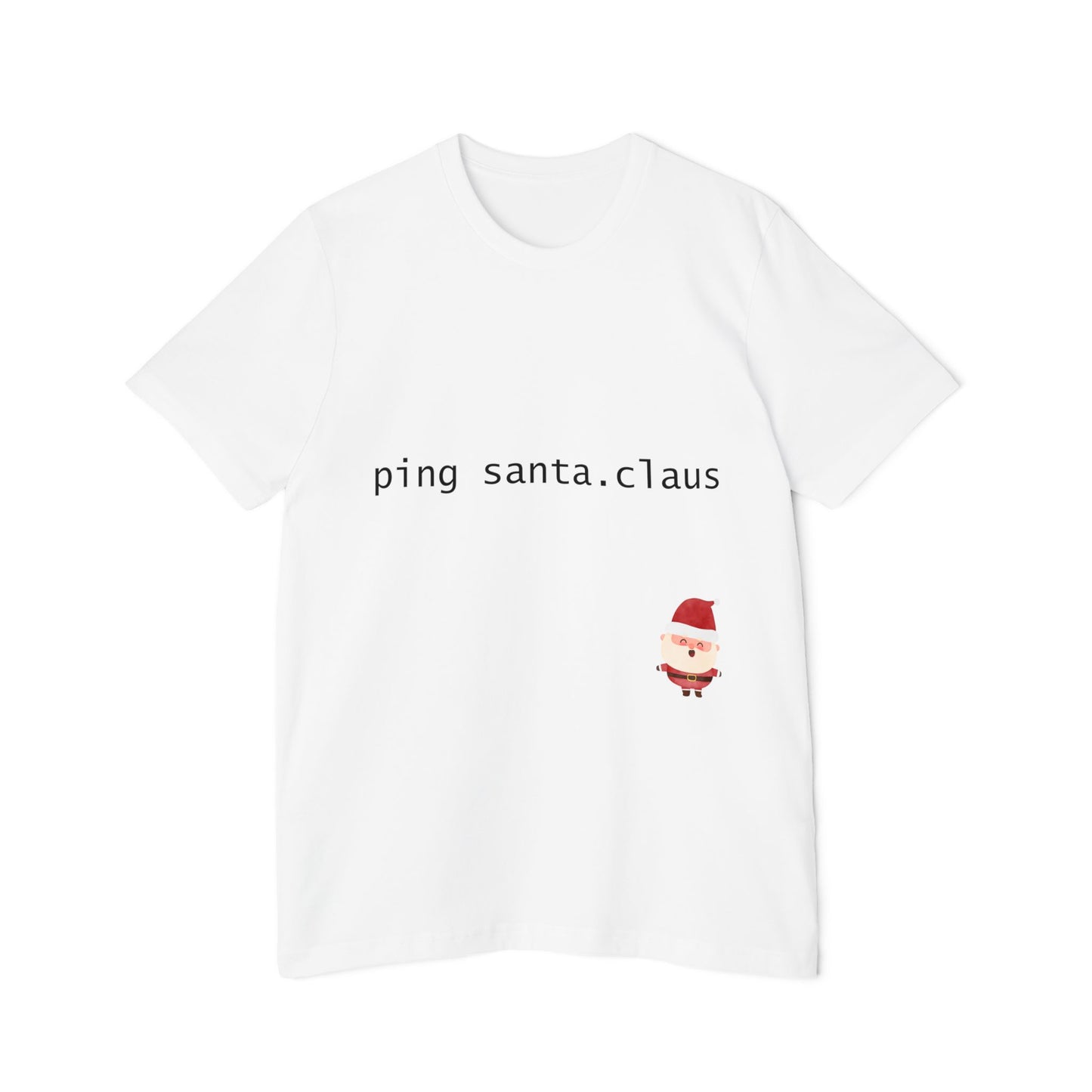 Ping Santa.Claus Network T-Shirt | Funny IT Christmas Gift 2024 | Perfect Network Engineer Secret Santa Gift | Usha Creations