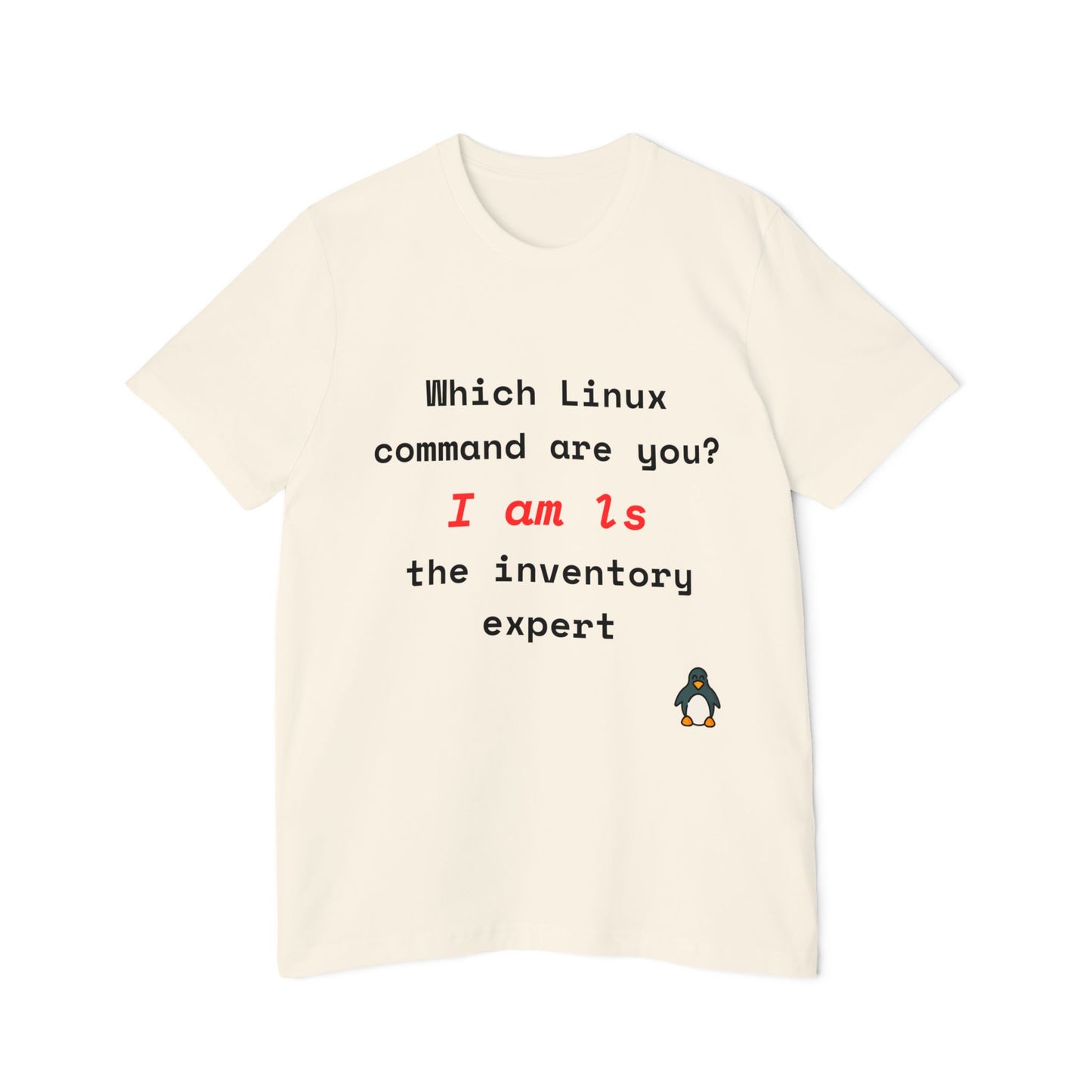 Which Linux Command Are You? I Am ls - The Inventory Expert | Funny Linux T-Shirt | Usha Creations