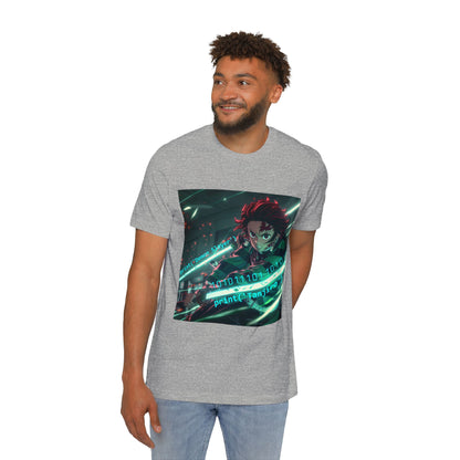 Tanjiro’s Cyber Sword Tee – Digital Demon Slayer Edition