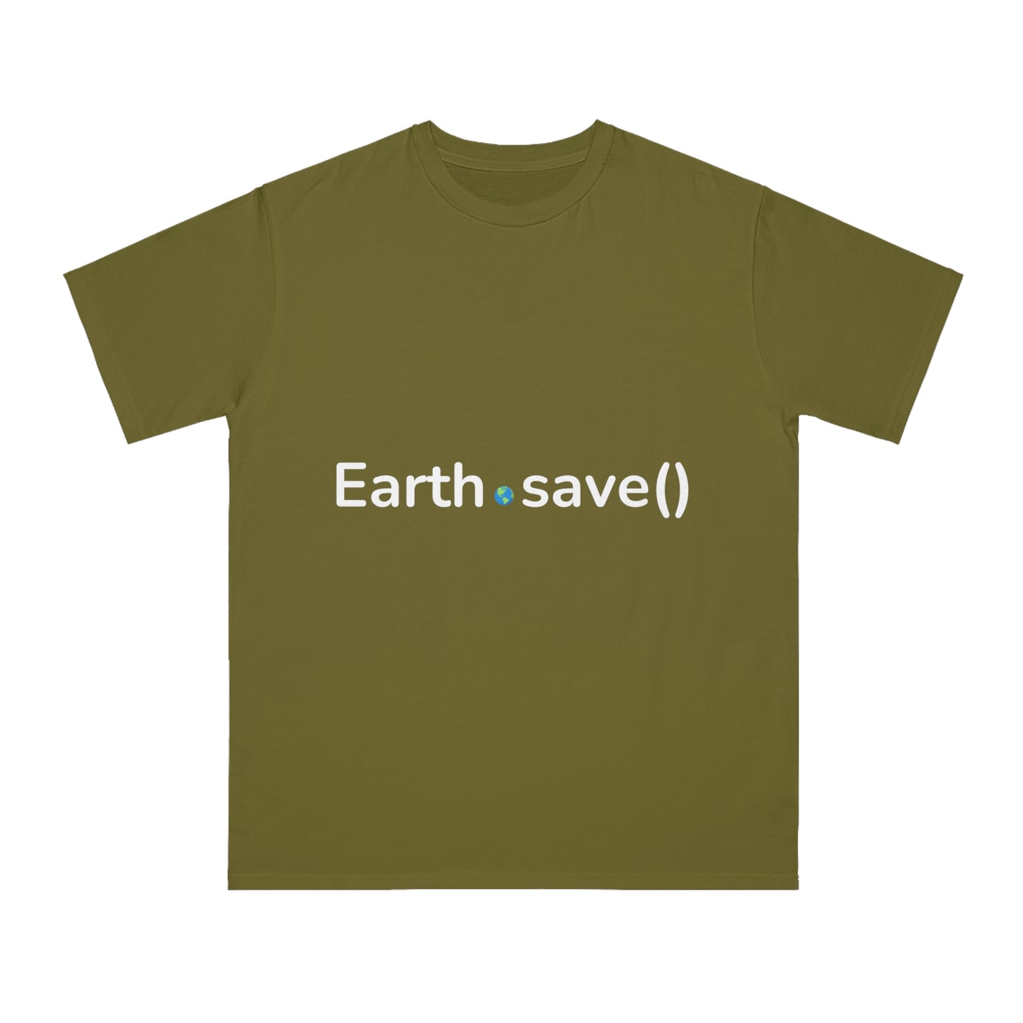 Earth.save() Eco-Coding Tee | Environmental Developer Shirt | Usha Creations