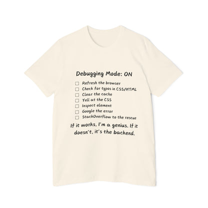 Frontend Debugging Mode Web Dev Humor T Shirt | CSS Battle Meme Tees | Usha Creations