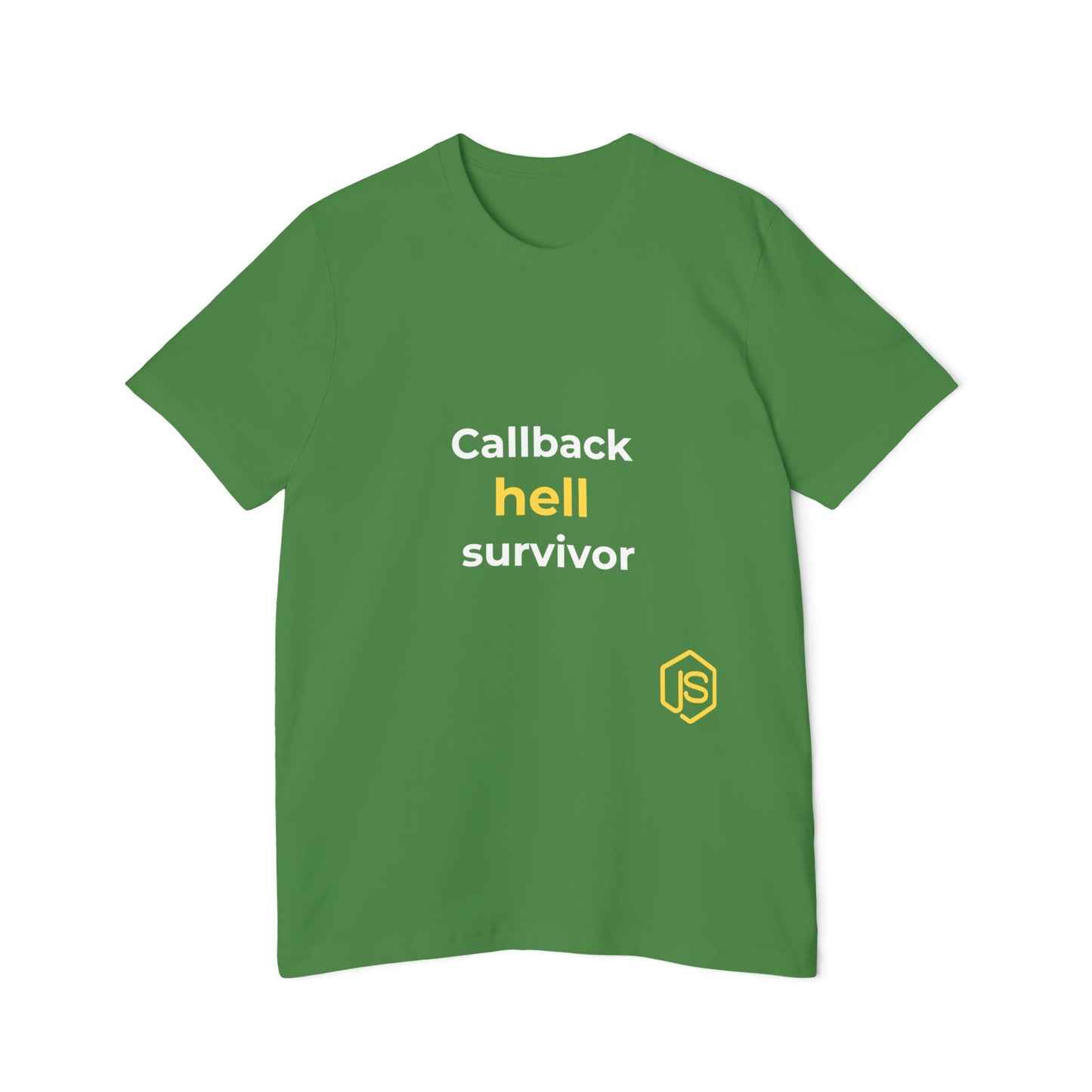 Callback Hell Survivor | Funny Coding T-Shirt for Developers | Usha Creations