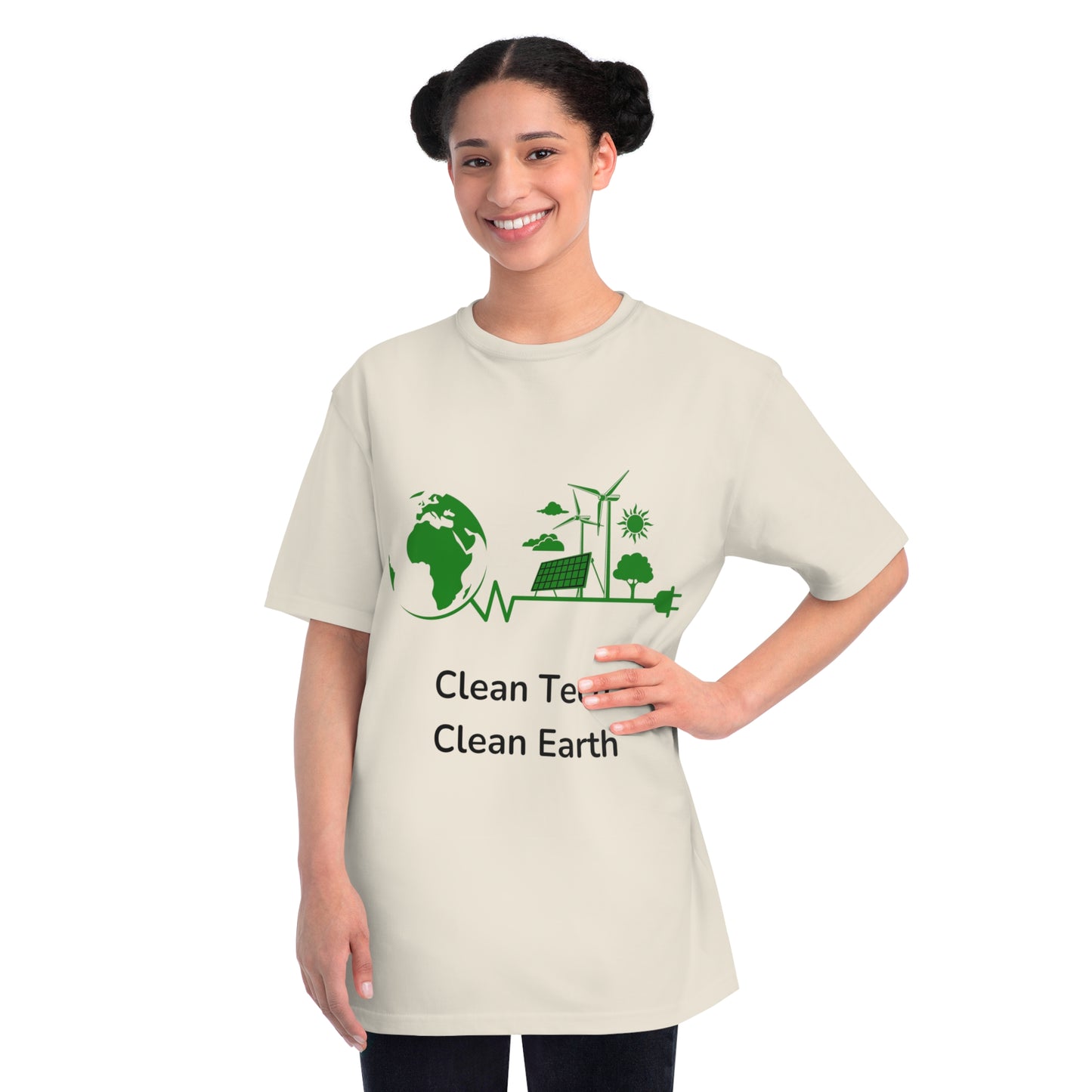 Clean Tech Clean Earth Tee | Renewable Energy Coder Shirt | Usha Creations