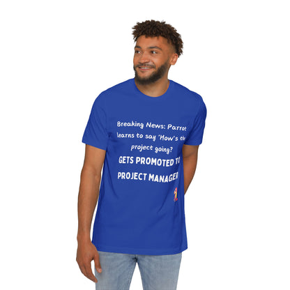 PM Parrot T-Shirt | Project Manager Pattern 2024 | Programming Status Humor | Usha Creations