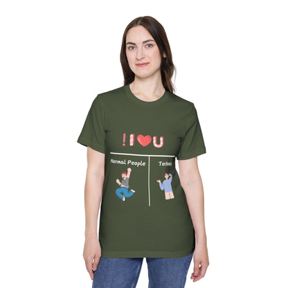 Programmer Logic Love Humor Tech T Shirt | Coding Syntax Meme Tees | Usha Creations