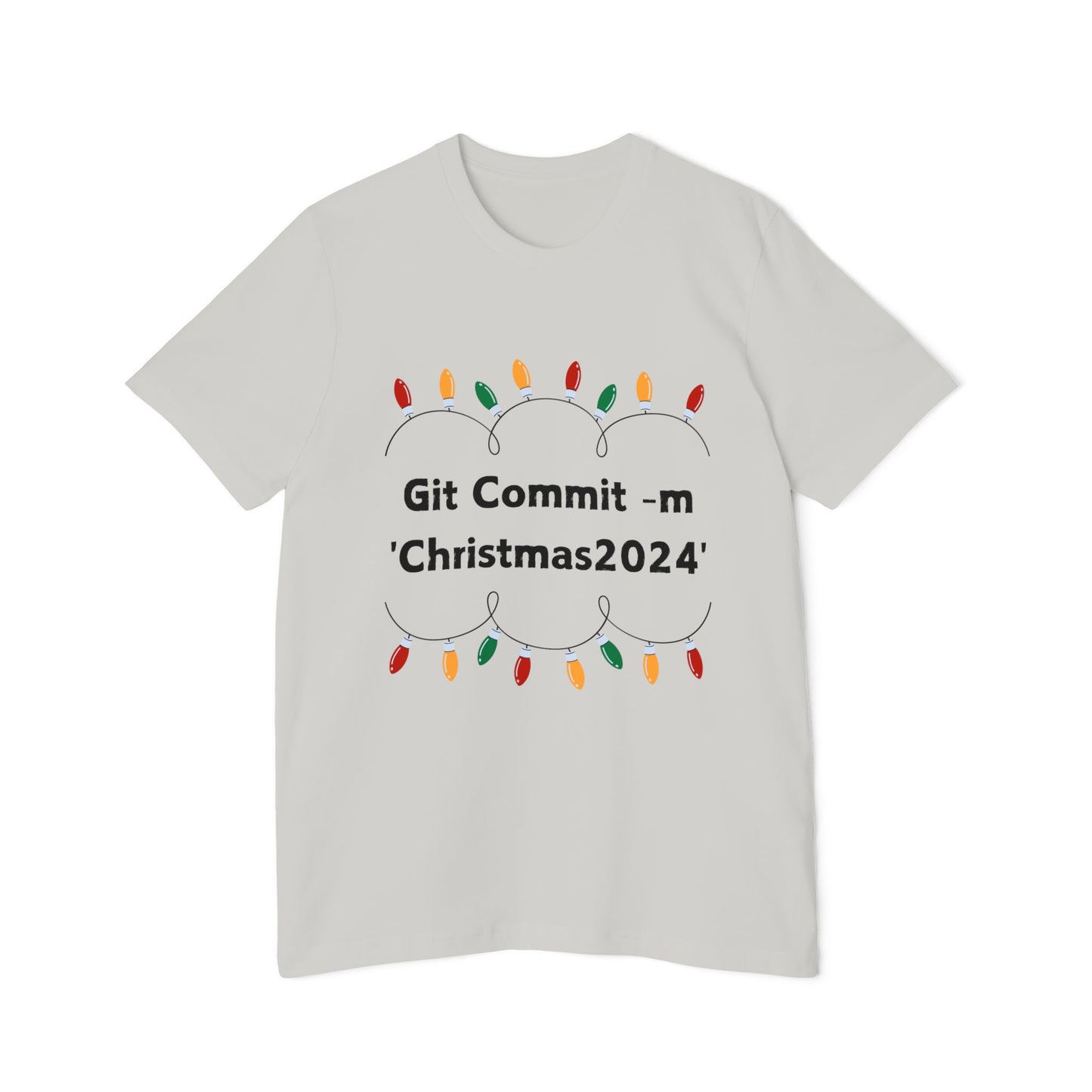 Git Christmas T-Shirt | Developer Holiday Commit 2024 | Programming Version Control Humor | Tech Winter Gift | Usha Creations