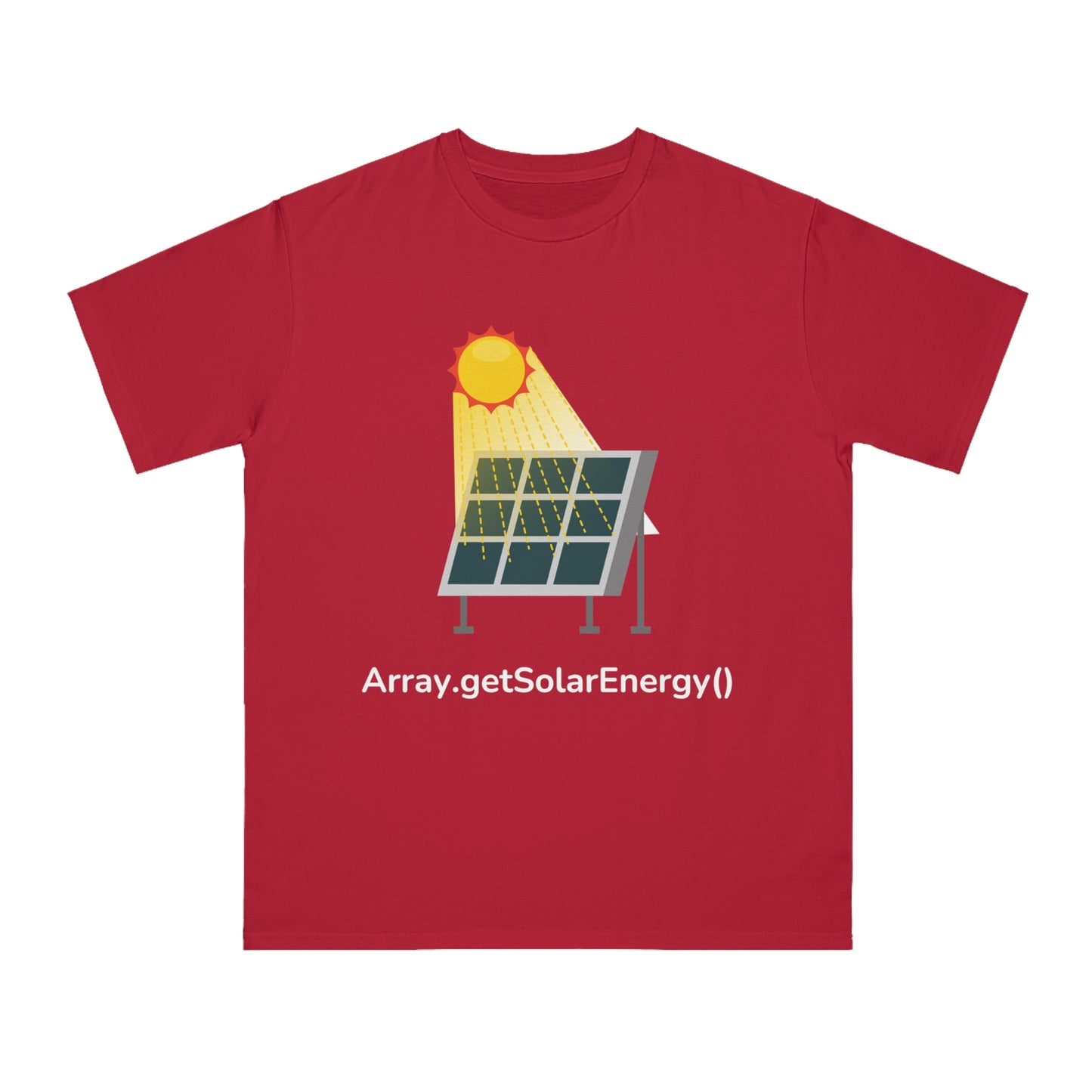 Array.getSolarEnergy() Tee | Eco Coder Solar Shirt | Usha Creations