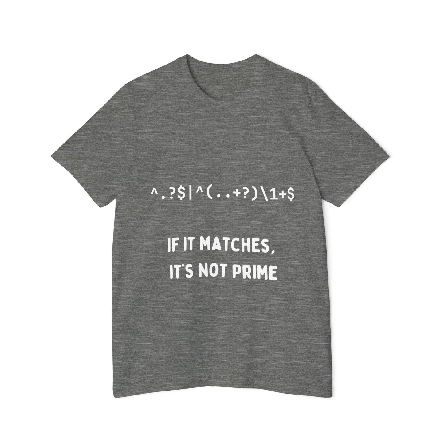 Regex Prime T-Shirt | Math Developer Pattern 2024 | Programming Algorithm Humor | Usha Creations