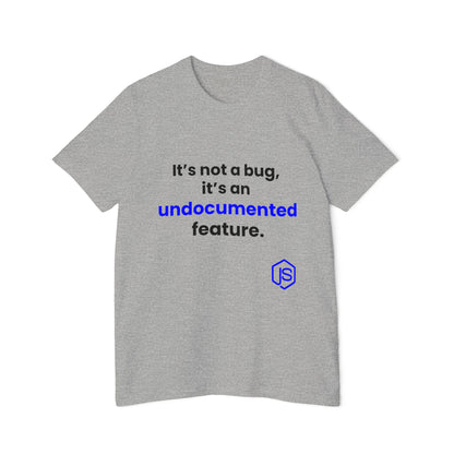 It’s Not a Bug, It’s an Undocumented Feature | Funny Coding T-Shirt for Developers | Usha Creations