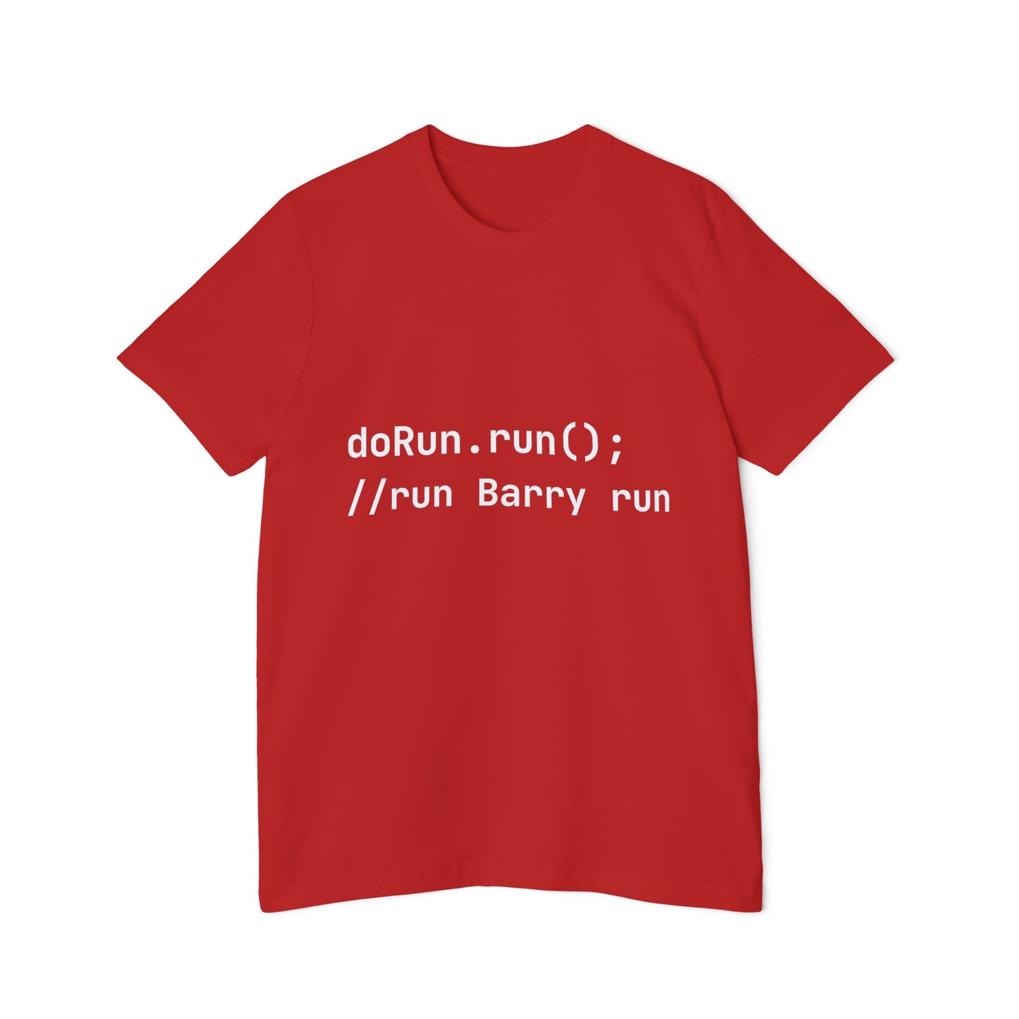 Run Barry Run T-Shirt | Developer Method Call | Pop Culture Code | Usha Creations