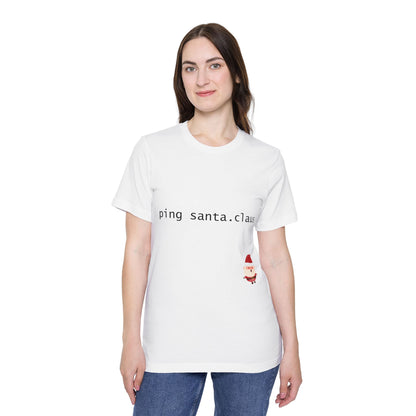 Ping Santa.Claus Network T-Shirt | Funny IT Christmas Gift 2024 | Perfect Network Engineer Secret Santa Gift | Usha Creations