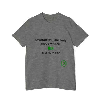 JavaScript: The Only Place Where NaN is a Number | Funny Coding T-Shirt for Developers | Usha Creations