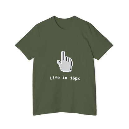 Life in 16px | Frontend Developer T-Shirt | Pixel-Perfect UI Design Tee | Usha Creations