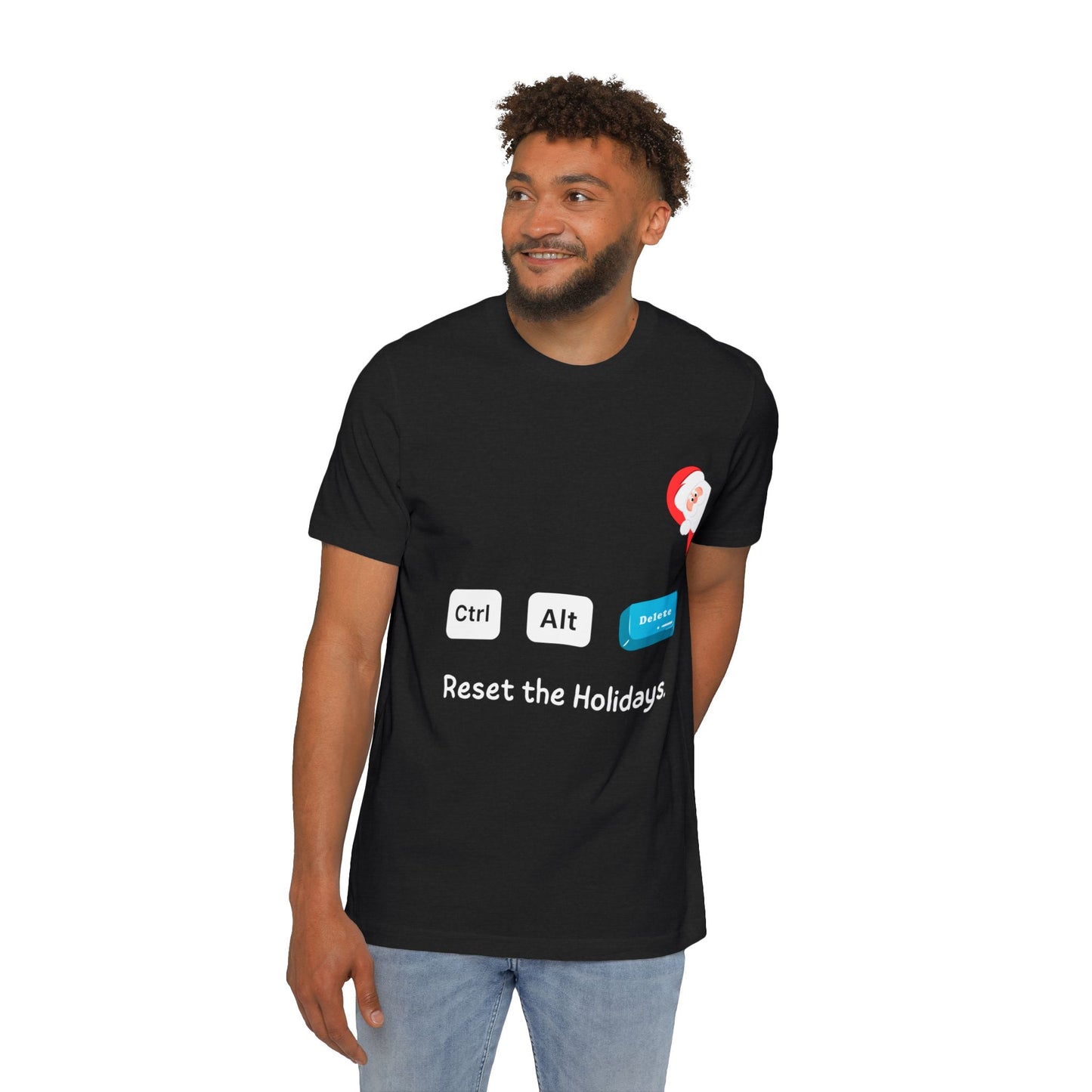 Ctrl Alt Delete Christmas T-Shirt | Funny IT Support Holiday Gift 2024 | Tech Support Secret Santa Present  | Usha Creations