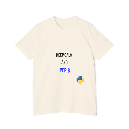 Keep Calm and PEP 8 | Funny Python Programming T-Shirt | Usha Creations