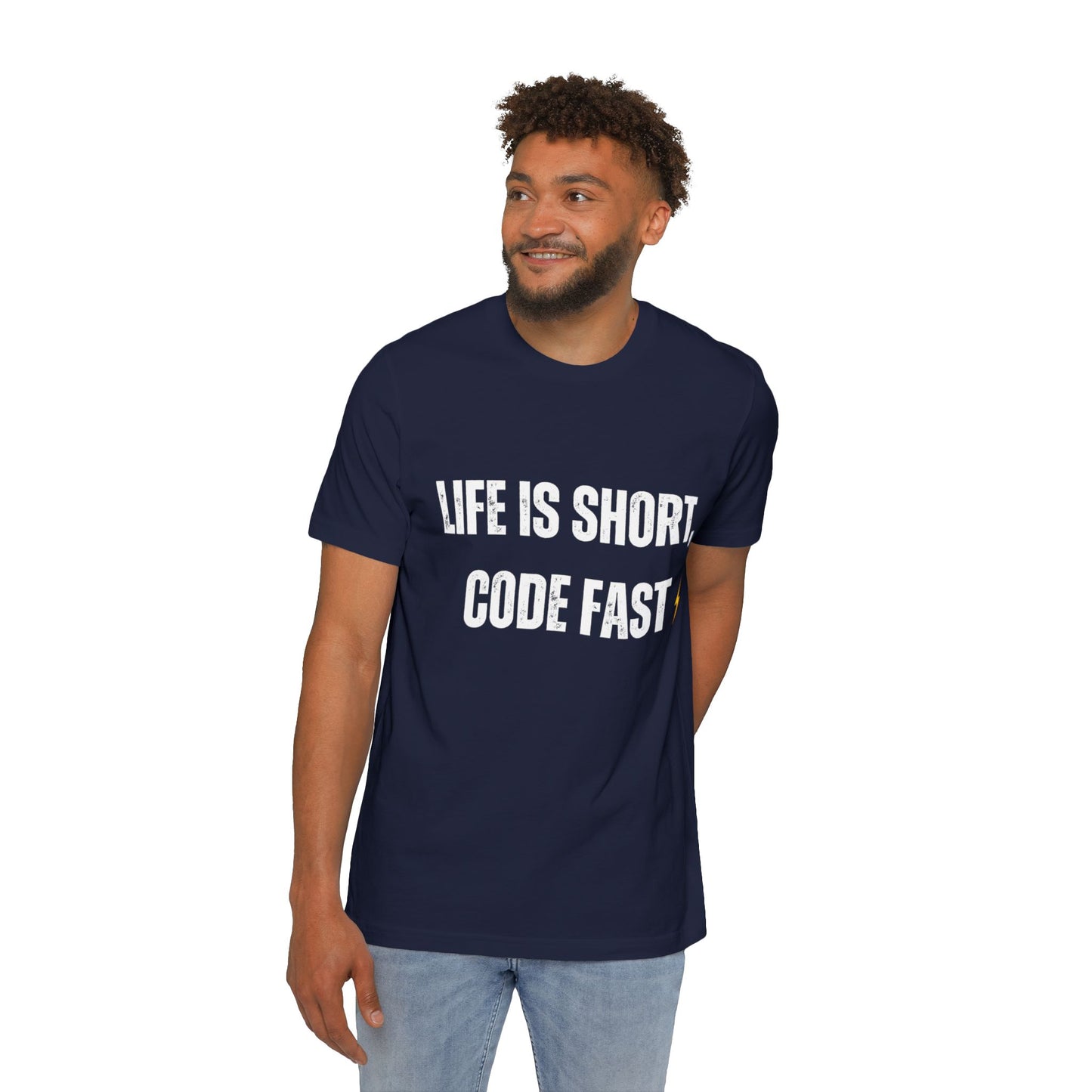 Life is Short, Code Fast T-Shirt - Motivational Programmer Tee