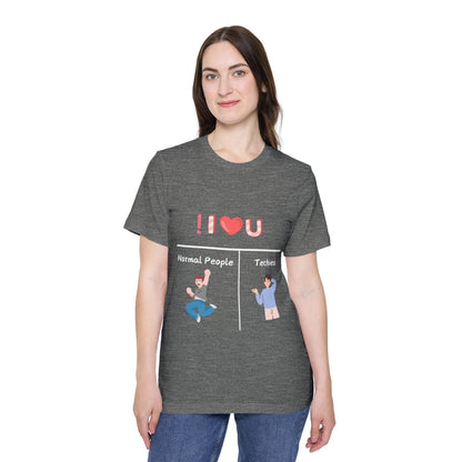 Programmer Logic Love Humor Tech T Shirt | Coding Syntax Meme Tees | Usha Creations