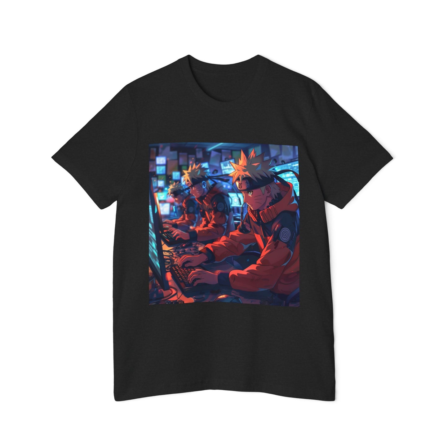 Naruto Hacking with Shadow Clones Tee – Cyber Ninja Edition