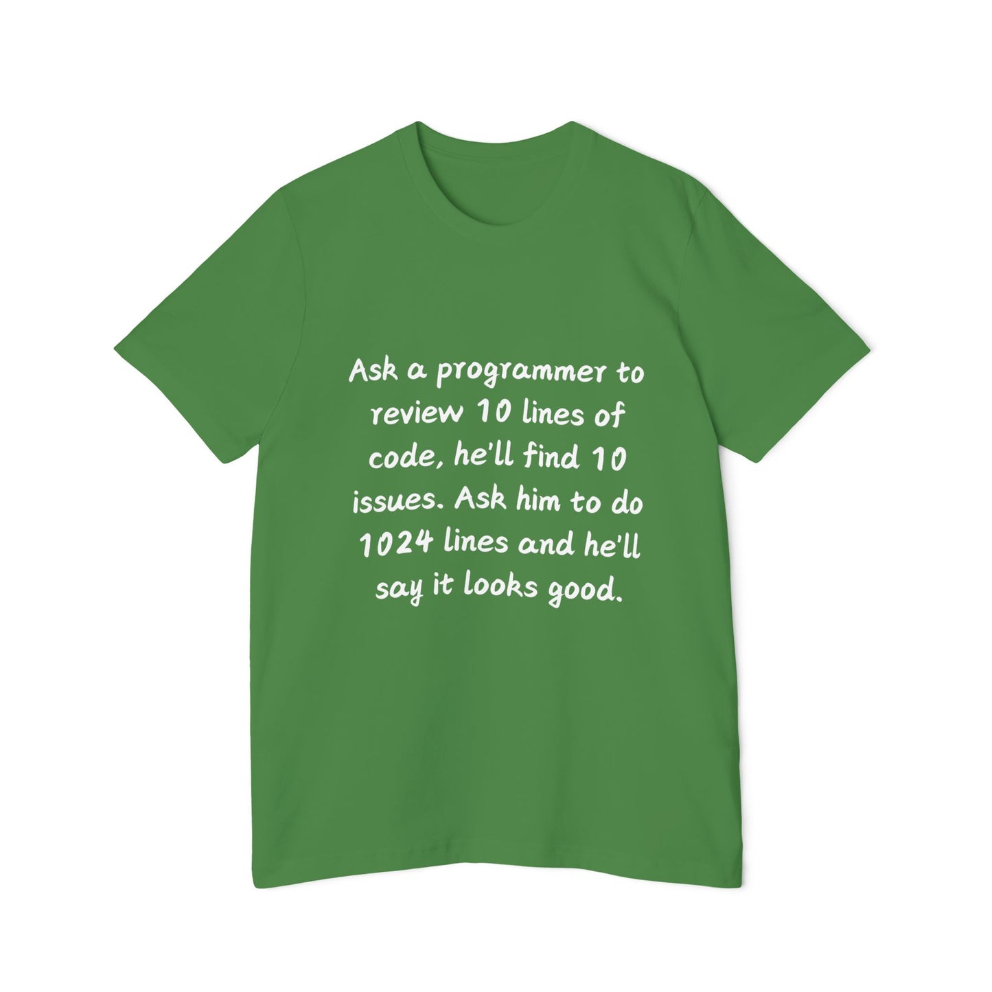 Code Review Irony Programmer Humor T Shirt | Developer Meme Tees | Usha Creations