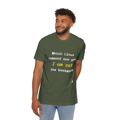 Which Linux Command Are You? I Am cat - The Bookworm | Funny Linux T-Shirt | Usha Creations