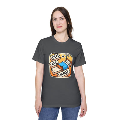 Ctrl+Alt+Nap Tech-Themed T-Shirt