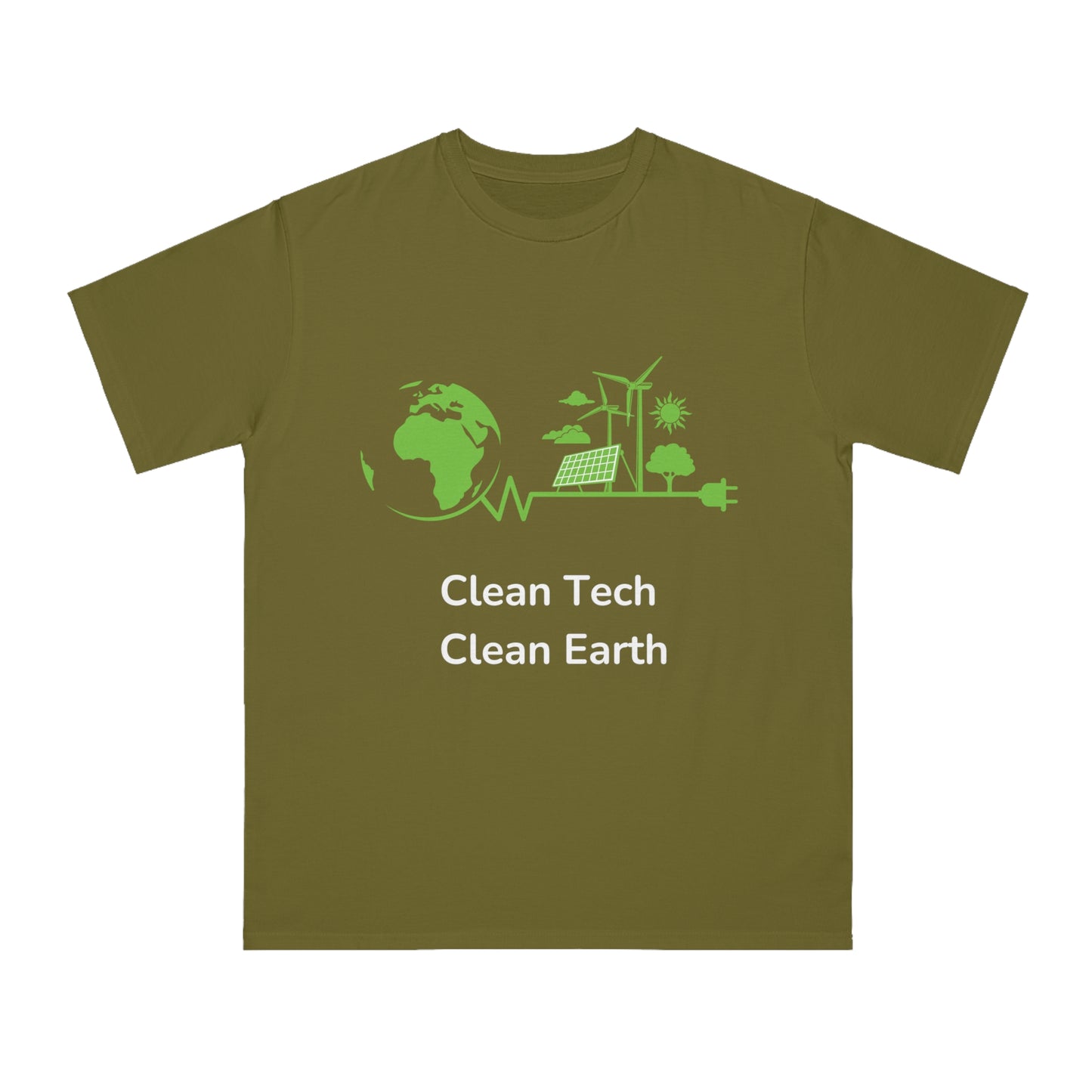 Clean Tech Clean Earth Tee | Renewable Energy Coder Shirt | Usha Creations