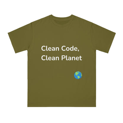 Clean Code, Clean Planet Eco Dev T-Shirt | Green Tech Tee | Usha Creations