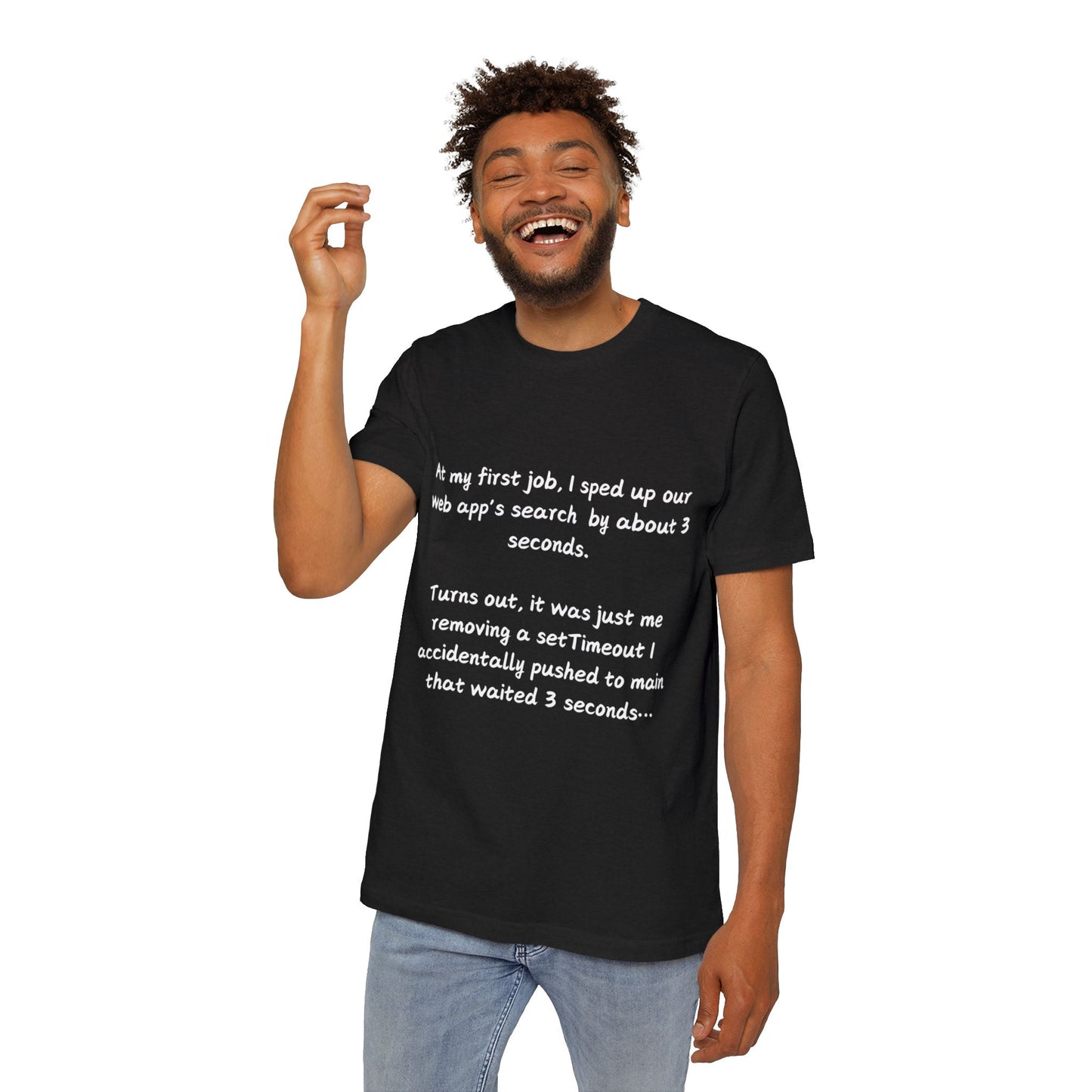 Accidental Debug Hero Web Dev Humor T Shirt | Coding Mistake Meme Tees | Usha Creations