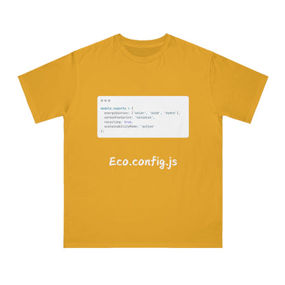 Eco.config.js Green Code Tee | Developer Earth Settings | Usha Creations