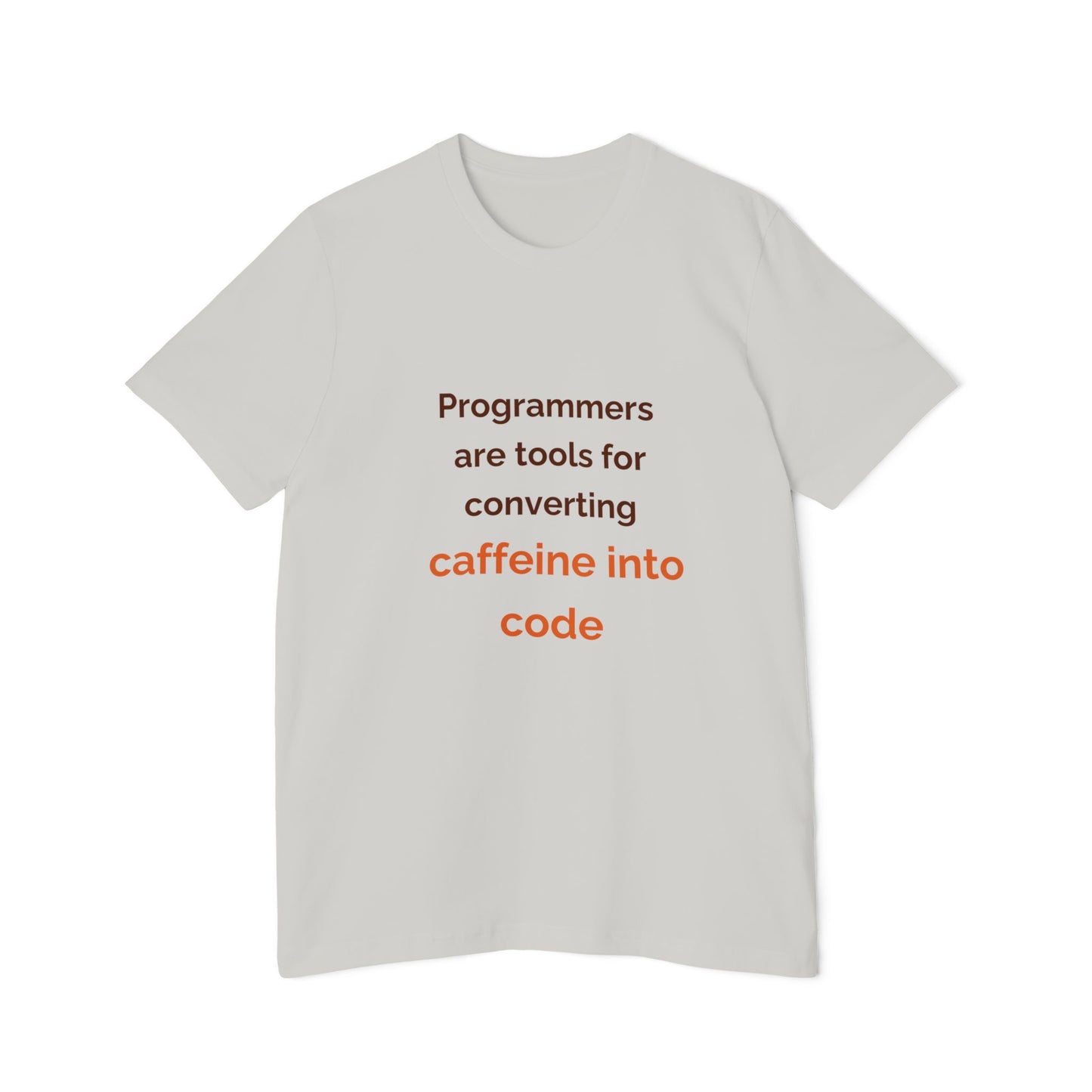 Programmers Are Tools for Converting Caffeine into Code | Funny Tech T-Shirt for Developers | Usha Creations