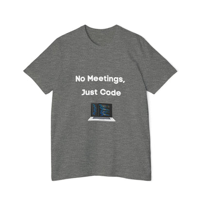 No Meetings, Just Code | Funny Developer T-Shirt | Usha Creations