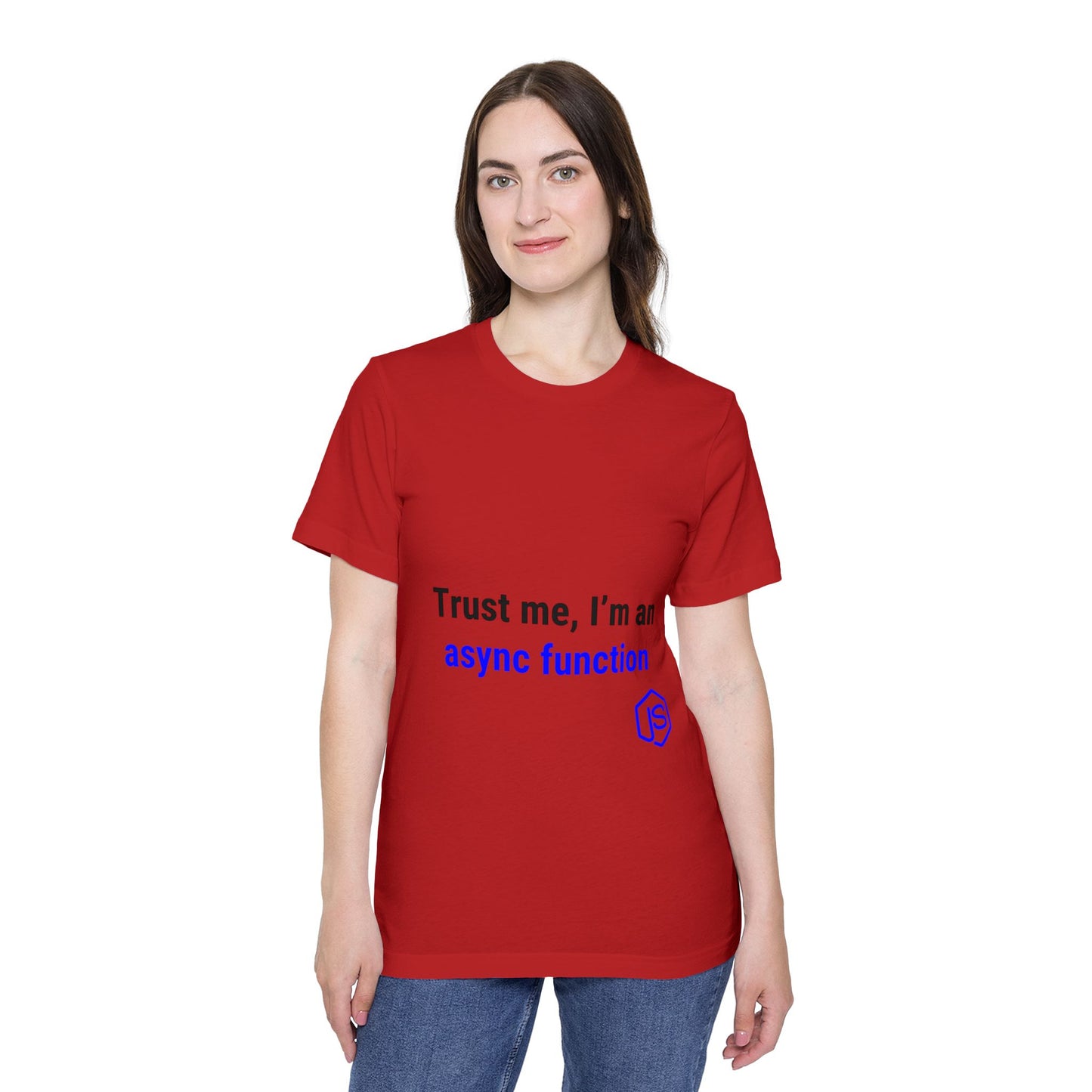 Trust Me, I’m an Async Function | JavaScript T-Shirt for Developers | Usha Creations