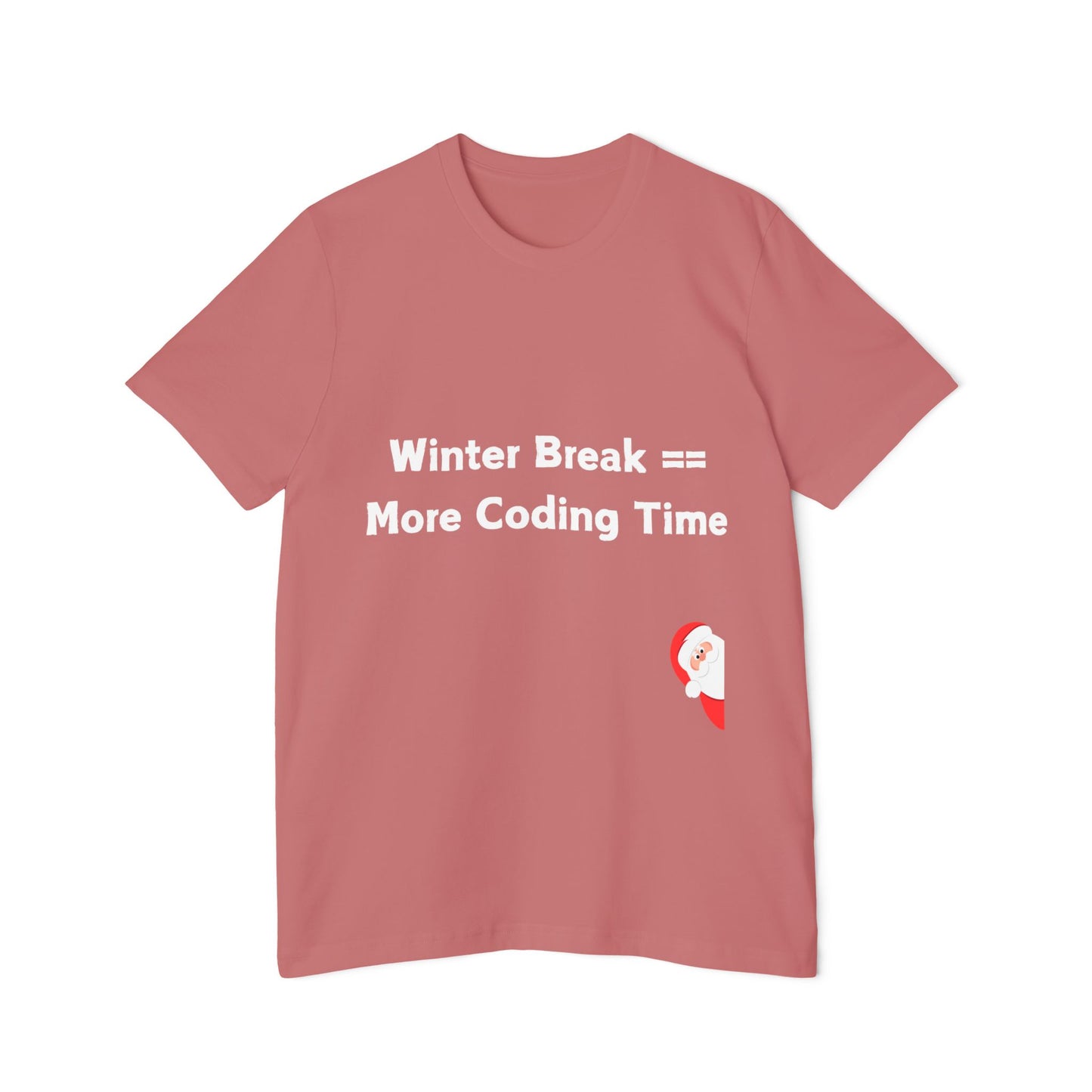 Winter Break Coding T-Shirt | Christmas Developer Time 2024 | Holiday Programming Humor | Usha Creations