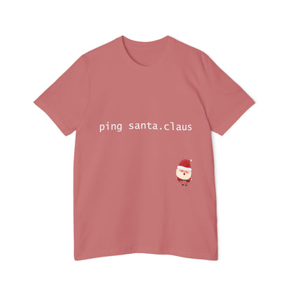 Ping Santa.Claus Network T-Shirt | Funny IT Christmas Gift 2024 | Perfect Network Engineer Secret Santa Gift | Usha Creations