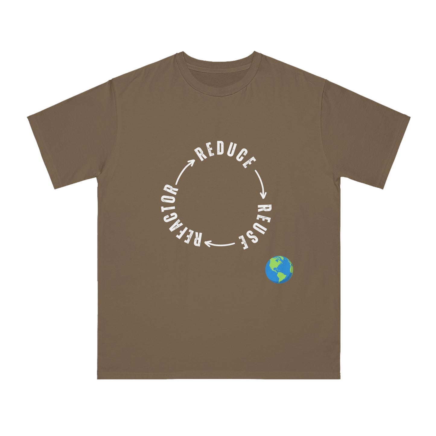 Reduce Reuse Refactor Loop Tee | Eco Code Cycle Shirt | Usha Creations