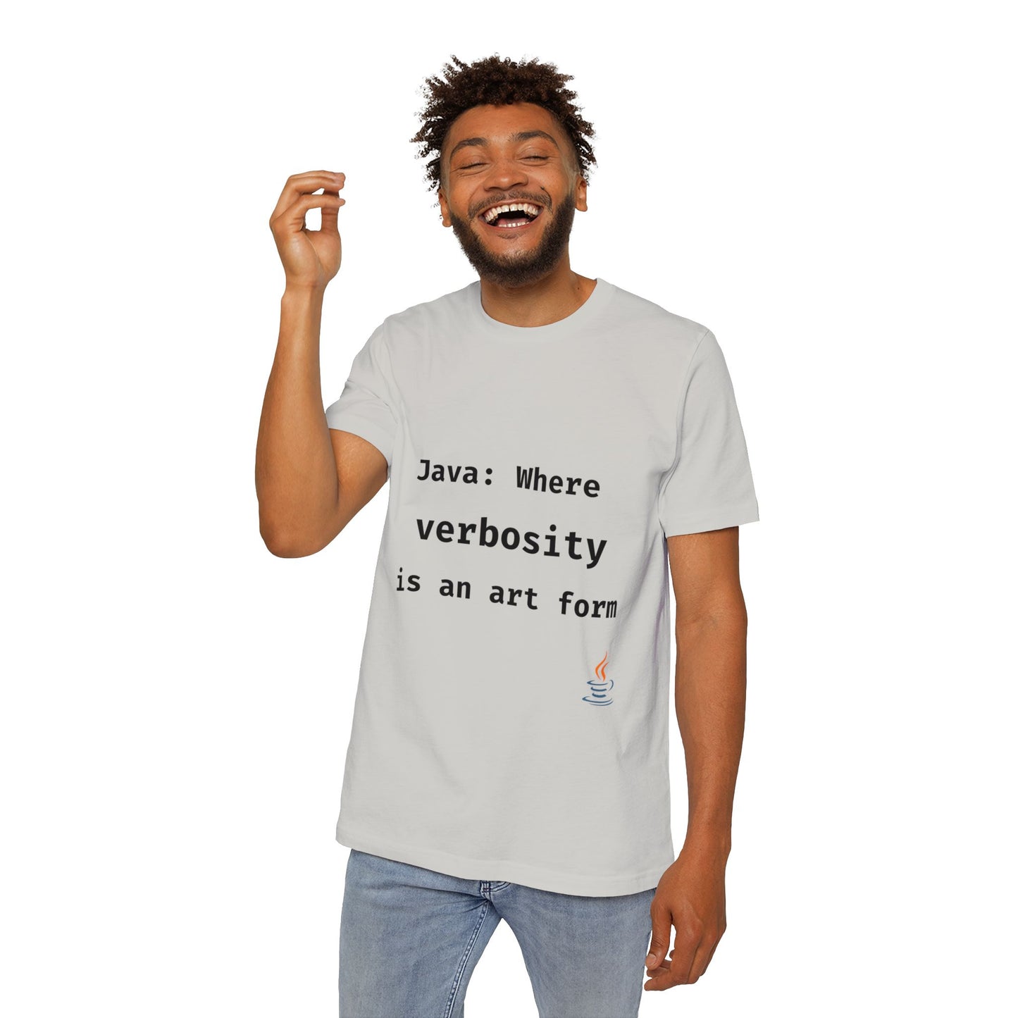 Java: Where Verbosity Is an Art Form | Java Developer T-Shirt | Funny Programmer Shirt | Usha Creations