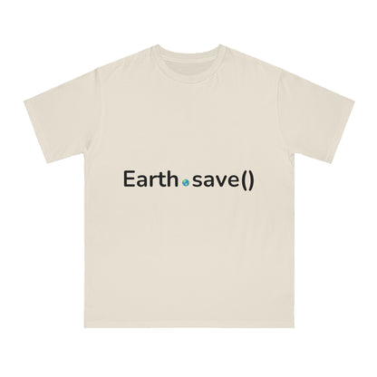 Earth.save() Eco-Coding Tee | Environmental Developer Shirt | Usha Creations