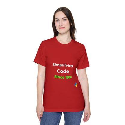 Python: Simplifying Code Since 1991 | Classic Python Programming T-Shirt | Usha Creations