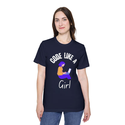 Code Like a Girl T-Shirt - Empowering Women in Tech Tee