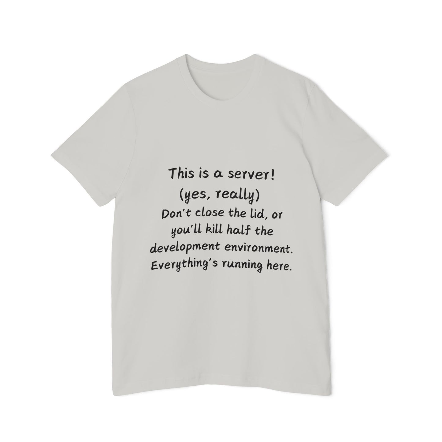 Laptop Server Dev Environment Humor T Shirt | Tech Setup Meme Tees | Usha Creations