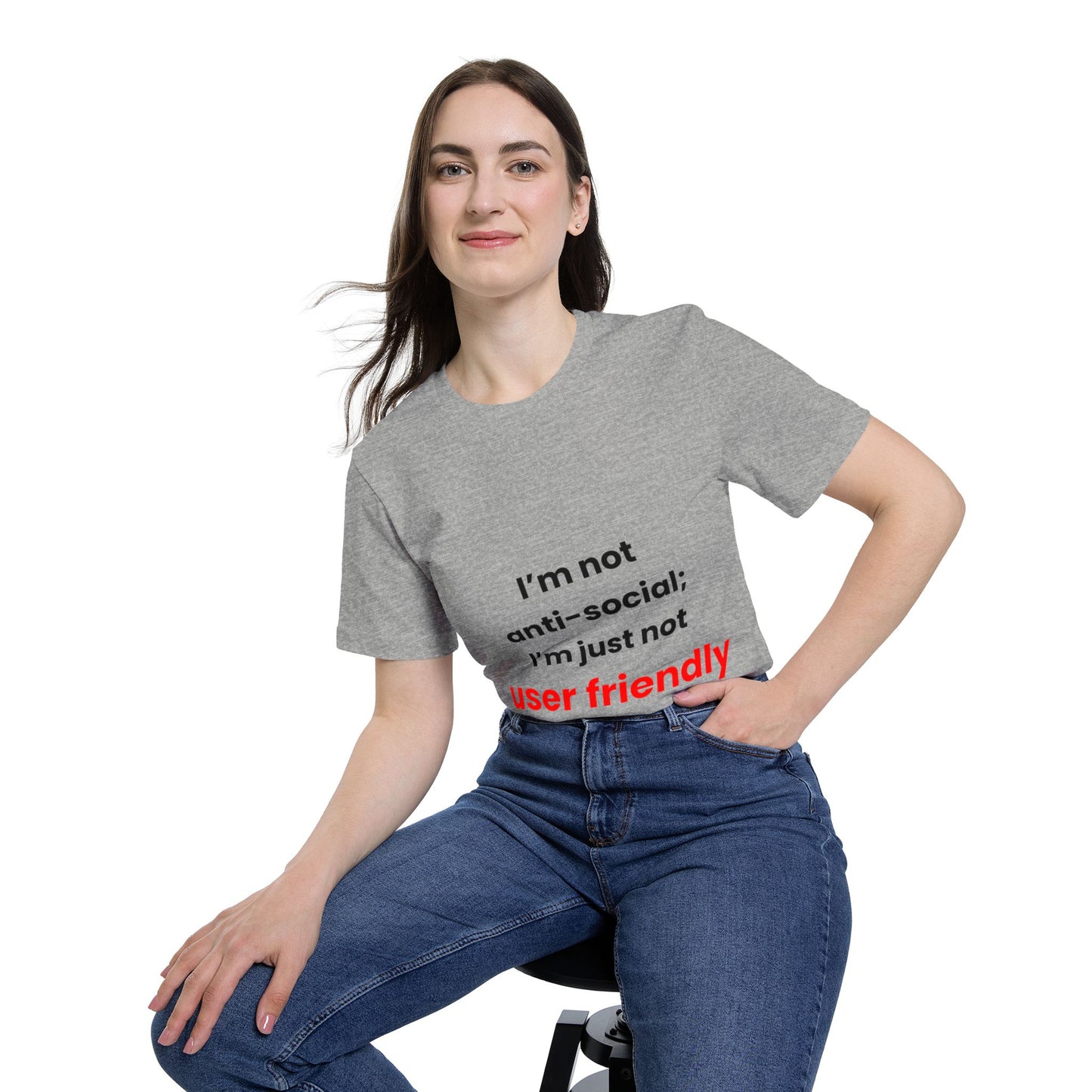 I’m Not Anti-Social; I’m Just Not User Friendly | Funny Tech T-Shirt for Developers | Usha Creations